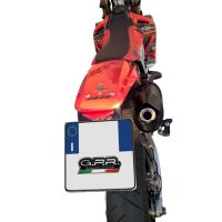 Exhaust compatible with Honda CRF450R/RX 2001-2002, Furore Nero, Slip-on exhaust including removable db killer and link pipe, EPA-compliant 