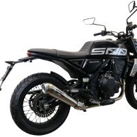 Exhaust compatible with Brixton Crossfire 500 X 2022-2023, Powercone Evo, Slip-on exhaust including removable db killer and link pipe, EPA-compliant 