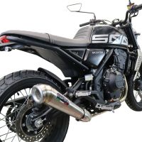 Exhaust compatible with Brixton Crossfire 500 X 2022-2023, Powercone Evo, Slip-on exhaust including removable db killer and link pipe, EPA-compliant 