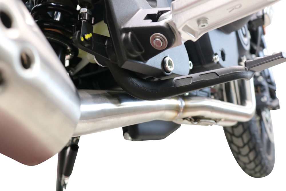 Exhaust compatible with Brixton Crossfire 500 X 2022-2023, Decatalizzatore, Decat pipe 