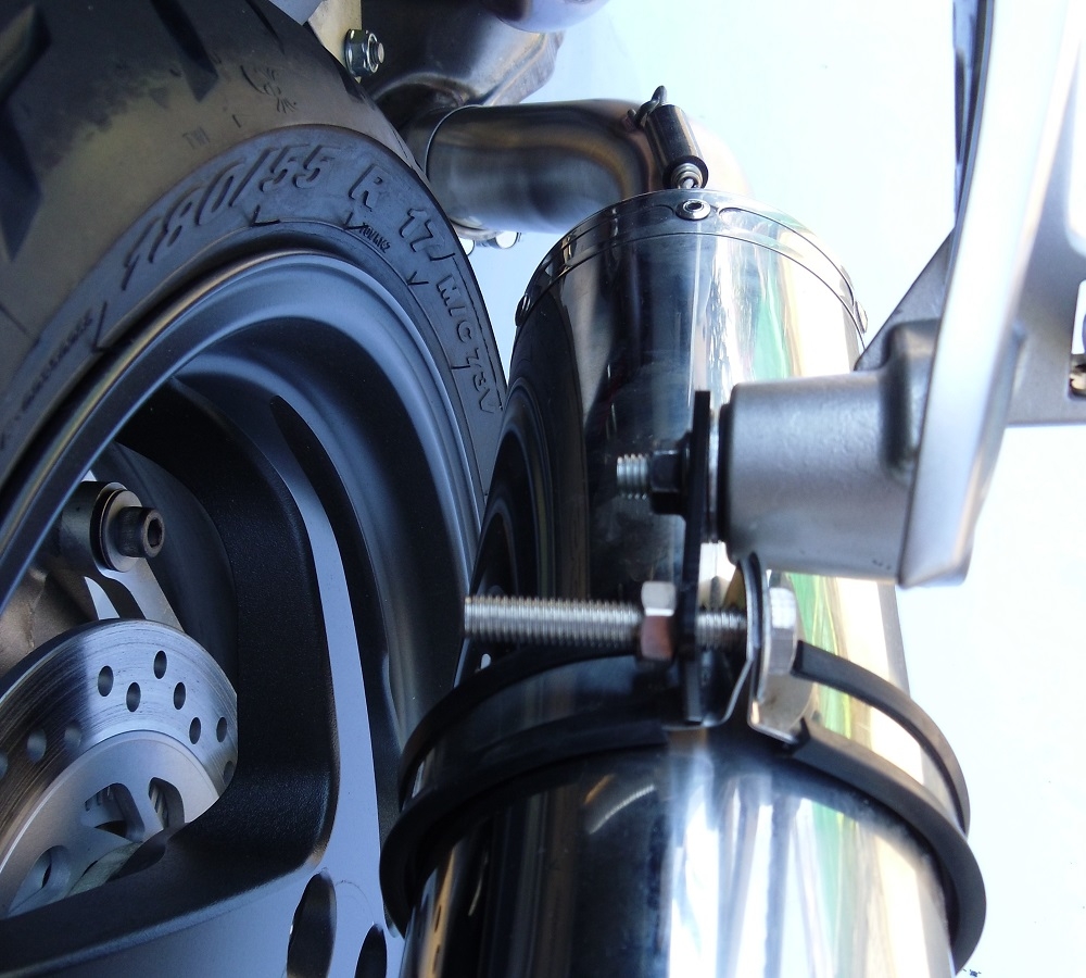 Exhaust compatible with Honda Crossrunner 800 VFR800X 2011-2014, Albus Ceramic, Slip-on exhaust including removable db killer and link pipe, EPA-compliant 