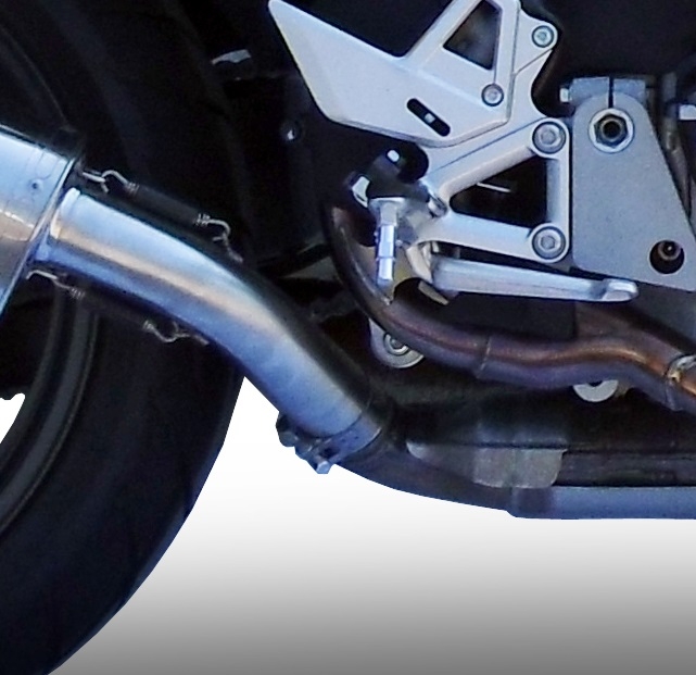Exhaust compatible with Honda Crossrunner 800 VFR800X 2011-2014, Albus Ceramic, Slip-on exhaust including removable db killer and link pipe, EPA-compliant 