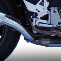 Exhaust compatible with Honda Crossrunner 800 VFR800X 2011-2014, Albus Ceramic, Slip-on exhaust including removable db killer and link pipe, EPA-compliant 
