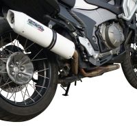 Exhaust compatible with Honda VFR1200X Crosstourer 2017-2020, Albus Evo4, Slip-on exhaust including removable db killer and link pipe, EPA-compliant 