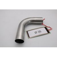 GPR exhaust compatible with Cafè Racer Cafè Racer 1980-2021, Curva inox - Inox Curve Diam 35, Curve Diam. 35 
