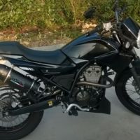 Exhaust compatible with Derbi Mulhacèn 2006-2011, Furore Nero, Slip-on exhaust including removable db killer and link pipe, not EPA-compliant 