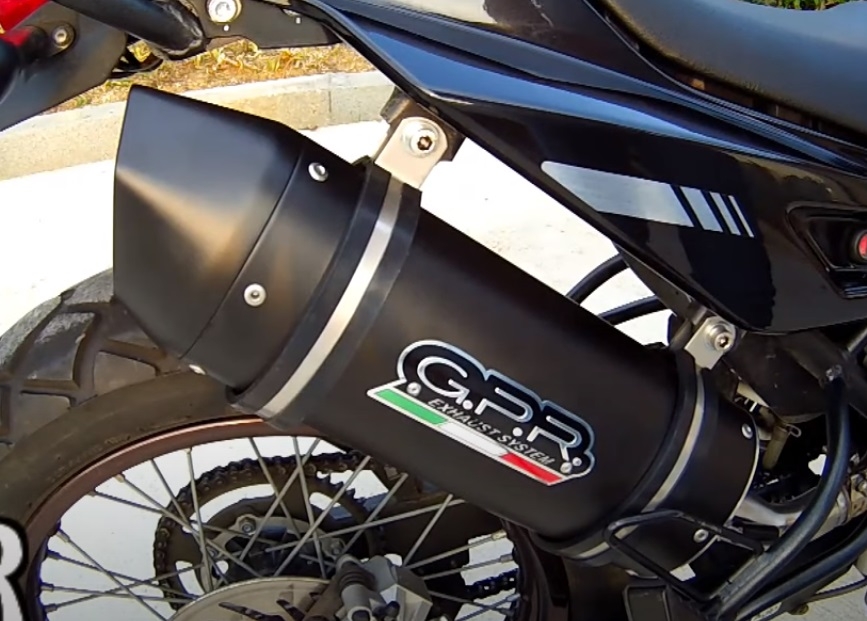 Exhaust compatible with Derbi Mulhacèn 2006-2011, Furore Nero, Slip-on exhaust including removable db killer and link pipe, not EPA-compliant 