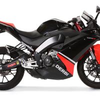 GPR exhaust compatible with Derbi Gpr 125 2009-2010, Alluminio Ghost, Homologated legal full system exhaust, including removable db killer and catalyst 