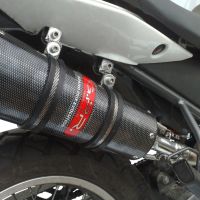 Exhaust compatible with Derbi Mulhacèn 2006-2011, Furore Nero, Slip-on exhaust including removable db killer and link pipe, not EPA-compliant 