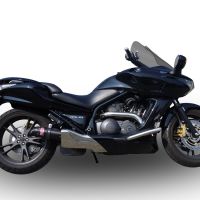 Exhaust compatible with Honda Dn-01 2008-2010, Furore Poppy, Slip-on exhaust including removable db killer and link pipe, EPA-compliant 