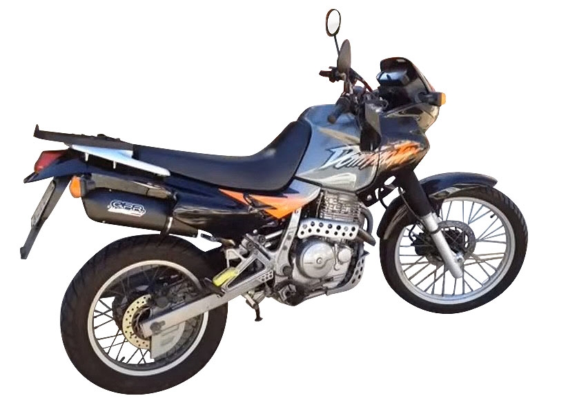 Exhaust compatible with Honda Dominator NX650 1988-2001, Furore Poppy, Mid-Full system exhaust including removable db killer 