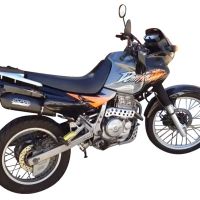 Exhaust compatible with Honda Dominator NX650 1988-2001, Furore Poppy, Mid-Full system exhaust including removable db killer 