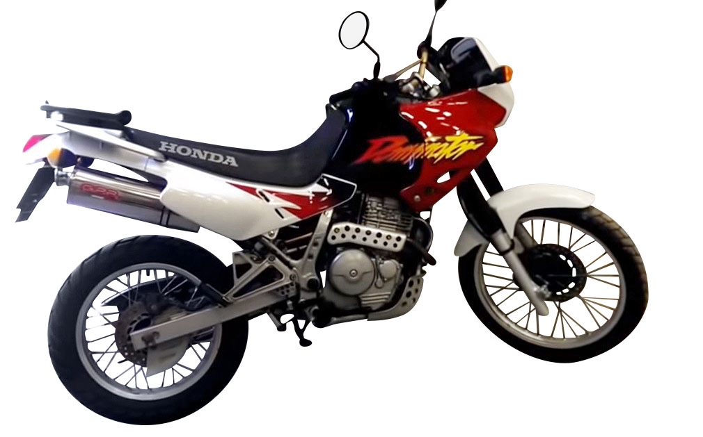 Exhaust compatible with Honda Dominator NX650 1988-2001, Trioval, Mid-Full system exhaust including removable db killer 