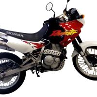 Exhaust compatible with Honda Dominator NX650 1988-2001, Trioval, Mid-Full system exhaust including removable db killer 