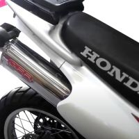 Exhaust compatible with Honda Dominator NX650 1988-2001, Trioval, Mid-Full system exhaust including removable db killer 