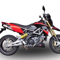 GPR exhaust compatible with  Aprilia Dorsoduro 1200 2011-2016, New Grand Prix Evo Titanium, Dual slip-on including removable db killers and link pipes, not EPA-compliant 