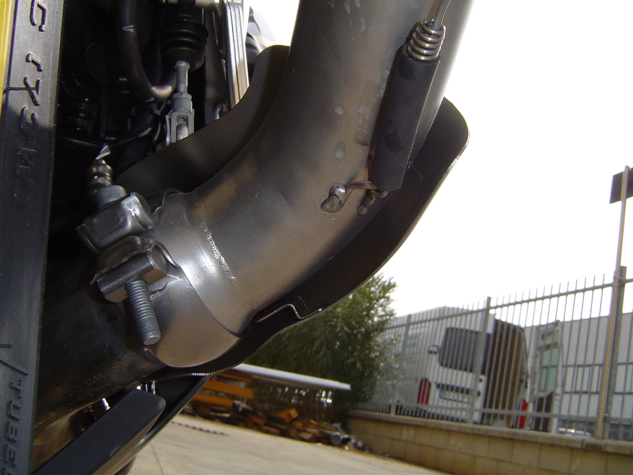 Exhaust compatible with Bmw K1200GT 2006-2008, Albus Ceramic, Slip-on exhaust including removable db killer and link pipe, not EPA-compliant 