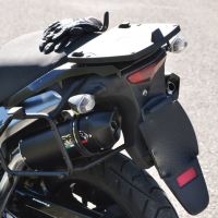 Exhaust compatible with Kawasaki Klv 1000 2004-2007, Furore Nero, Dual slip-on including removable db killers and link pipes, EPA-compliant 