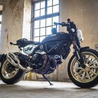 Exhaust compatible with Ducati Scrambler 803 2017-2020, Deeptone Inox, Dual slip-on exhausts including removable db killers and link pipes 