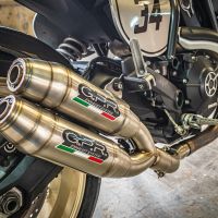Exhaust compatible with Ducati Scrambler 803 2017-2020, Deeptone Inox, Dual slip-on exhausts including removable db killers and link pipes 