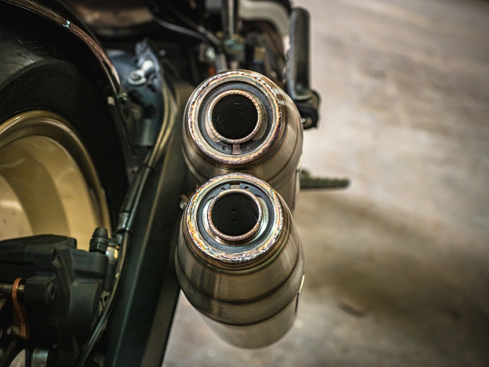 Exhaust compatible with Ducati Scrambler 803 2017-2020, Deeptone Inox, Dual slip-on exhausts including removable db killers and link pipes 