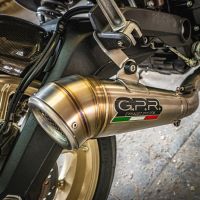 Exhaust compatible with Ducati Scrambler 803 2017-2020, Powercone Evo, Slip-on exhaust including link pipe and removable db killer 