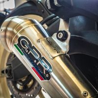 Exhaust compatible with Ducati Scrambler 803 2017-2020, Powercone Evo, Slip-on exhaust including link pipe and removable db killer 