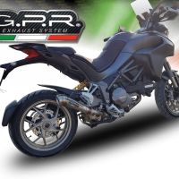 Exhaust compatible with Ducati Multistrada 1260 2018-2020, Powercone Evo, Slip-on exhaust including removable db killer and link pipe, EPA-compliant 
