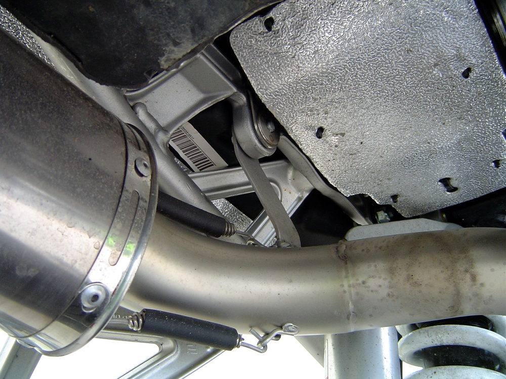 Exhaust compatible with Ktm 990 Superduke R 2004-2012, Albus Ceramic, Dual slip-on including removable db killers and link pipes, not EPA-compliant 