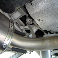 Exhaust compatible with Ktm 990 Superduke R 2004-2012, Albus Ceramic, Dual slip-on including removable db killers and link pipes, not EPA-compliant 