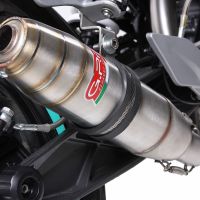 Exhaust compatible with Ktm 200 Duke 2012-2020, Deeptone Inox, Slip-on exhaust including removable db killer and link pipe, not EPA-compliant 