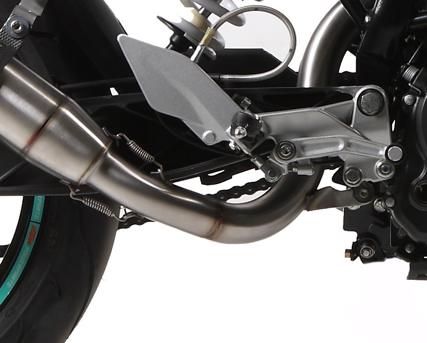 Exhaust compatible with Ktm 200 Duke 2012-2020, Deeptone Inox, Slip-on exhaust including removable db killer and link pipe, not EPA-compliant 