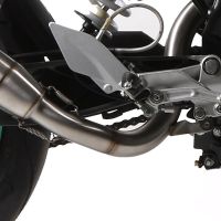 Exhaust compatible with Ktm 200 Duke 2012-2020, Deeptone Inox, Slip-on exhaust including removable db killer and link pipe, not EPA-compliant 