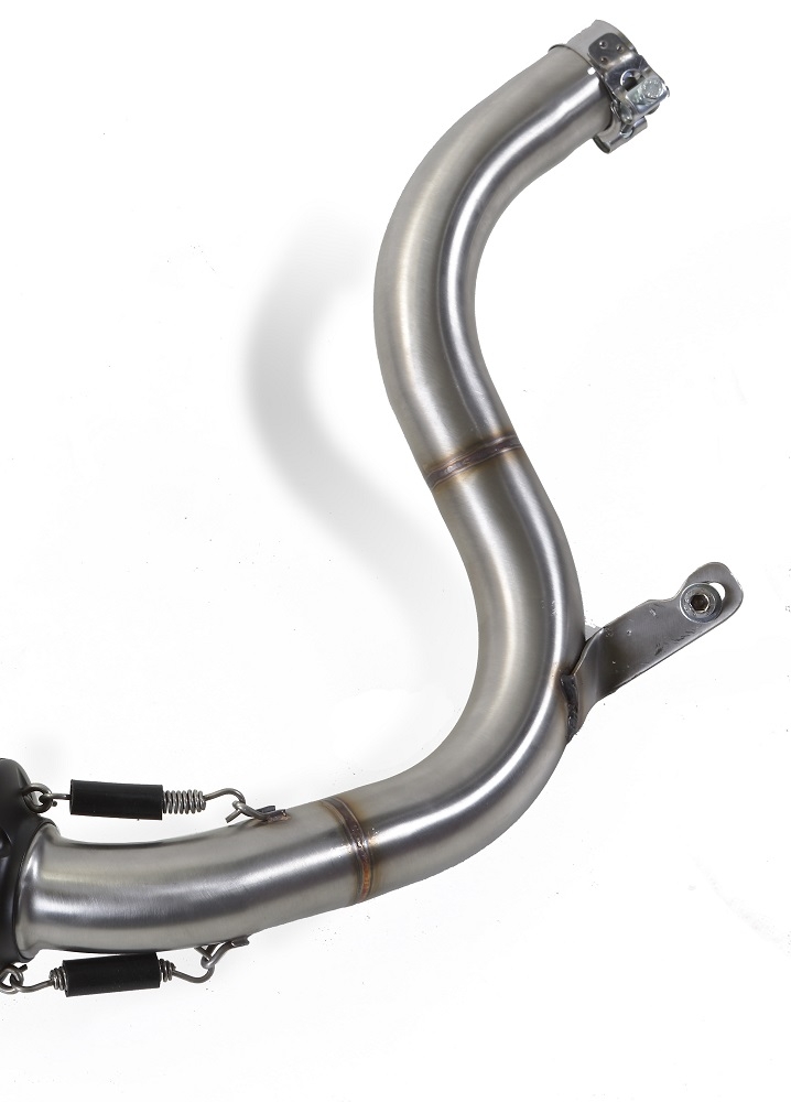 Exhaust compatible with Ktm 125 Duke 2011-2016, Albus Ceramic, Slip-on exhaust including link pipe and removable db killer 