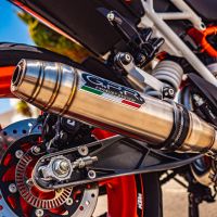 Exhaust compatible with Ktm RC 390 2017-2020, Deeptone Inox, Slip-on exhaust including removable db killer and link pipe, not EPA-compliant 