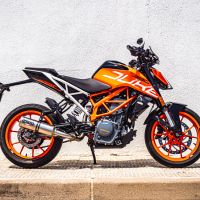 Exhaust compatible with Ktm RC 390 2017-2020, M3 Inox , Slip-on exhaust including removable db killer and link pipe, not EPA-compliant 