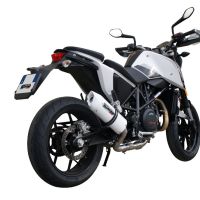 Exhaust compatible with Ktm 690 Duke 2012-2016, Albus Evo4, Slip-on exhaust including removable db killer and link pipe, EPA-compliant 