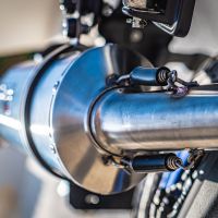 Exhaust compatible with Bmw F800GS 2008-2015, Dual Inox, Slip-on exhaust including removable db killer and link pipe, EPA-compliant 