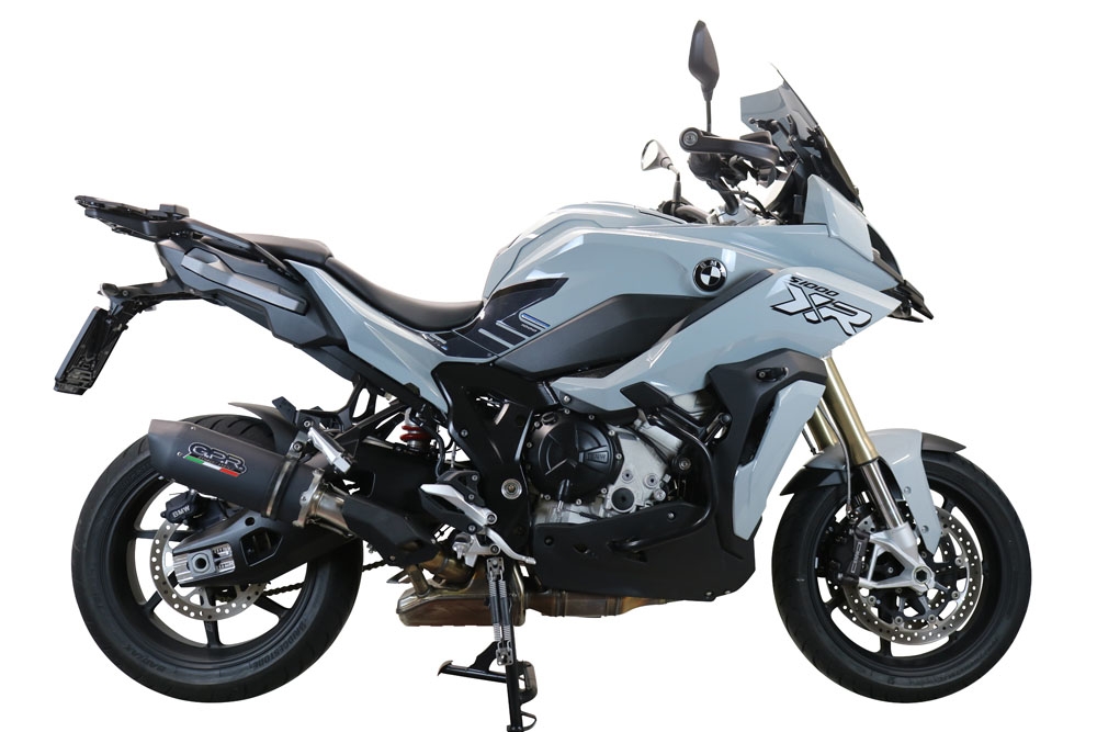Exhaust compatible with Bmw S1000XR 2020-2025, Furore Evo4 Nero, Slip-on exhaust including removable db killer and link pipe, EPA-compliant 
