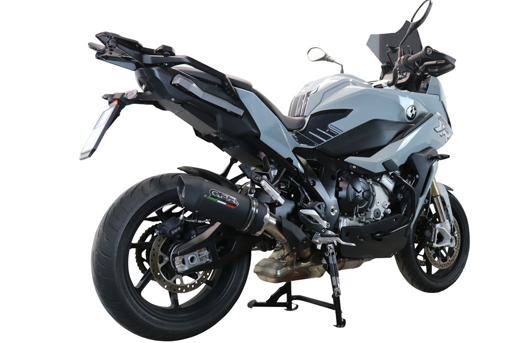 Exhaust compatible with Bmw S1000XR 2020-2025, Furore Evo4 Nero, Slip-on exhaust including removable db killer and link pipe, EPA-compliant 