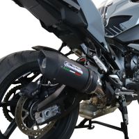 Exhaust compatible with Bmw S1000XR 2020-2025, Furore Evo4 Nero, Slip-on exhaust including removable db killer and link pipe, EPA-compliant 