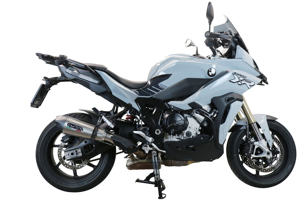 GPR exhaust compatible with  Bmw S1000XR 2020-2025, New Grand Prix Evo Titanium, Slip-on exhaust including removable db killer and link pipe, EPA-compliant 