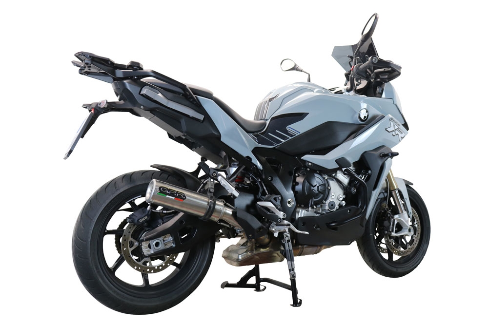 Exhaust compatible with Bmw S1000XR 2020-2025, M3 Inox , Slip-on exhaust including removable db killer and link pipe, EPA-compliant 