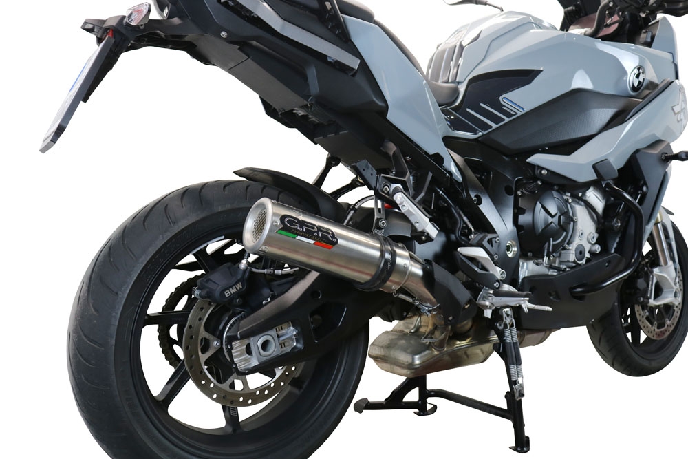 Exhaust compatible with Bmw S1000XR 2020-2025, M3 Inox , Slip-on exhaust including removable db killer and link pipe, EPA-compliant 