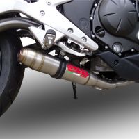 Exhaust compatible with Kawasaki NINJA 650 R 2012-2016, Deeptone Inox, Full system exhaust, including removable db killer 