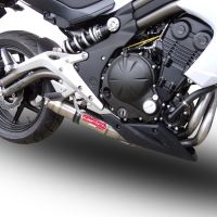 Exhaust compatible with Kawasaki NINJA 650 R 2012-2016, Deeptone Inox, Full system exhaust, including removable db killer 