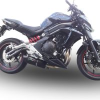 Exhaust compatible with Kawasaki ER-6N 2012-2016, Furore Nero, Full system exhaust, including removable db killer 