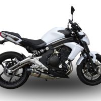 GPR exhaust compatible with  Kawasaki ER-6N 2012-2016, New Grand Prix Evo Titanium, Full system exhaust, including removable db killer  