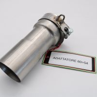 Exhaust compatible with Tuning TUNING 1980-2021, Accessorio - Accessory, Link pipe adapter from Diam 54 To Diam 38 