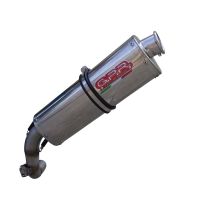 Exhaust compatible with Bmw F650ST 1993-2002, Trioval, Slip-on exhaust including removable db killer and link pipe, EPA-compliant 